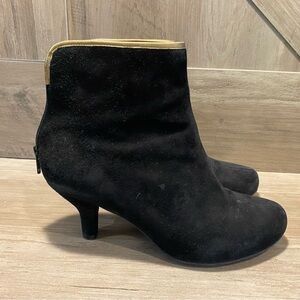 TARYN ROSE TAYTUM Black Suede  Bootie Boots US Size 8